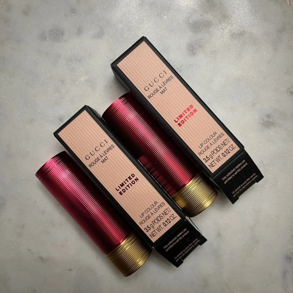 Gucci Rouge a Levres Lipstick Matte 505 Janet Rust Limited Edition Lip 3.5g x 2